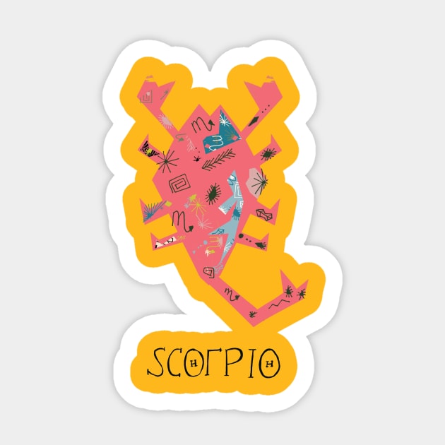 scorpio Sticker by nosheendesigns